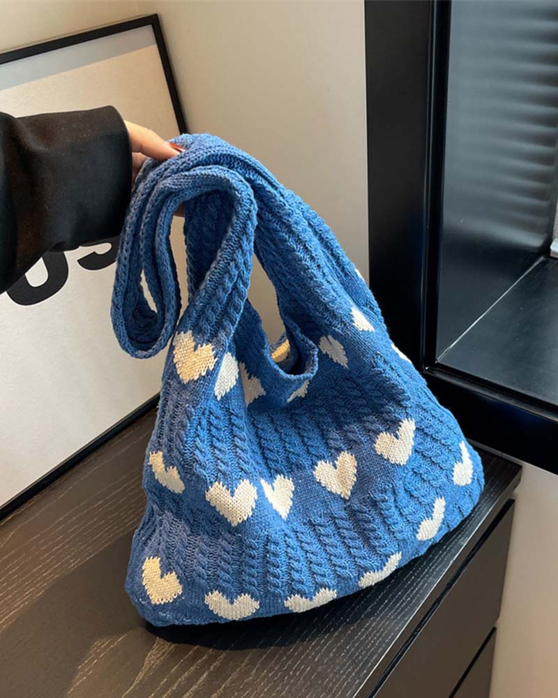 Tasche Wolle Gestrickt Achsel