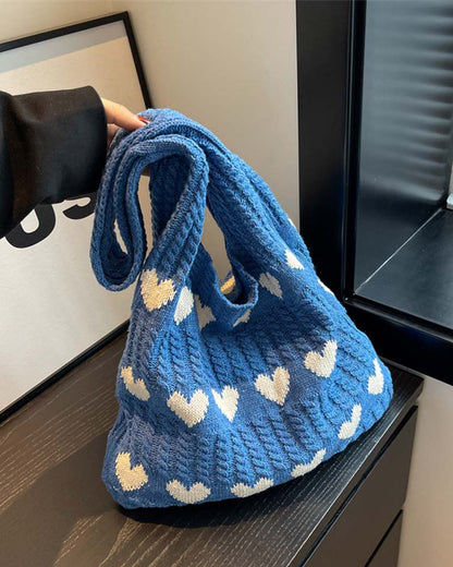 Tasche Wolle Gestrickt Achsel