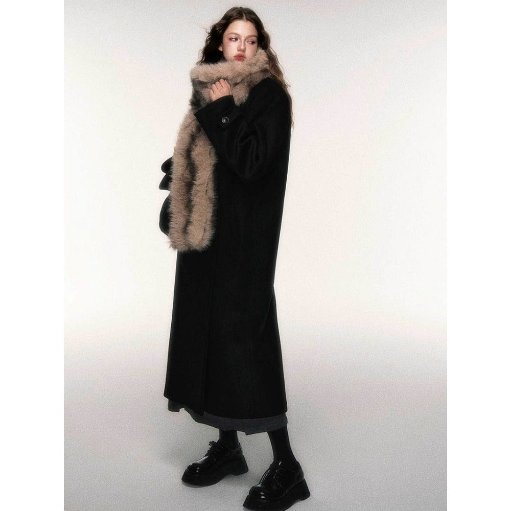 Brown Faux Fur Winter Scarf for Women - Samantha