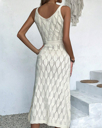 Kleid Einfarbig Sexy Bedeckung