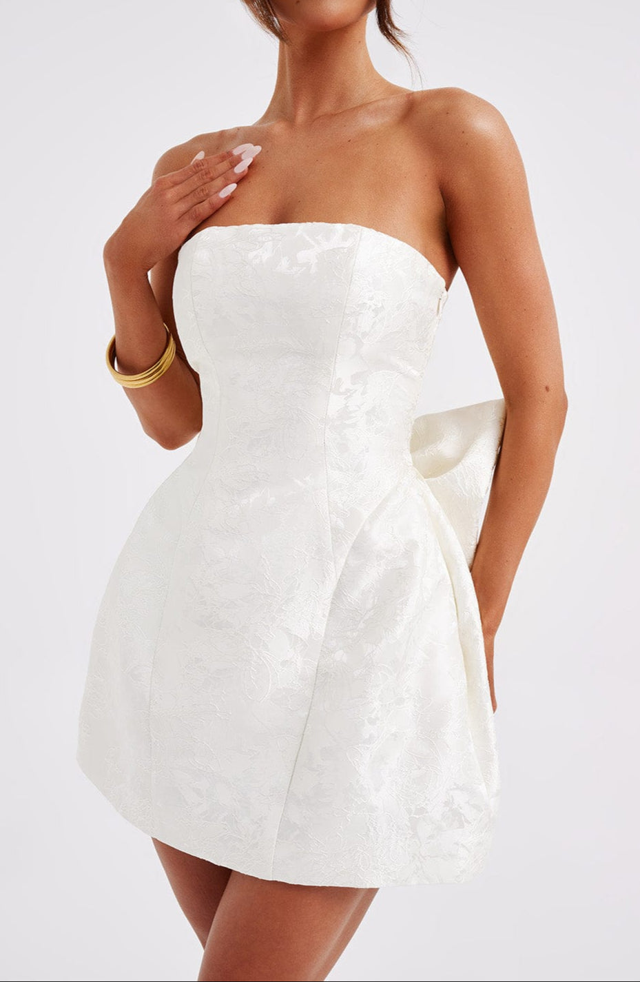 Robe mini Honora – Ivoire