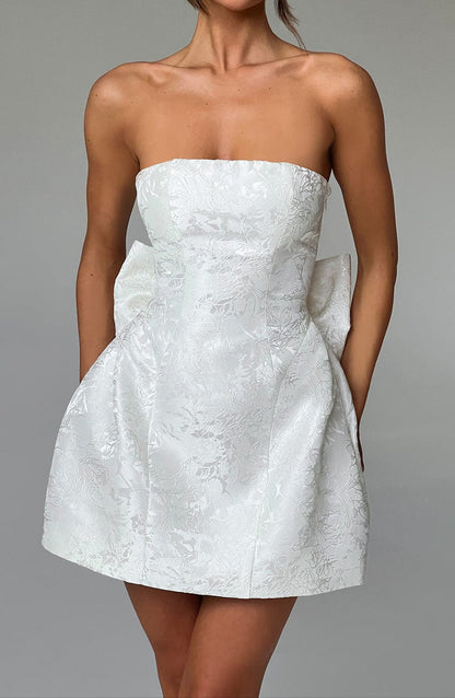 Robe mini Honora – Ivoire