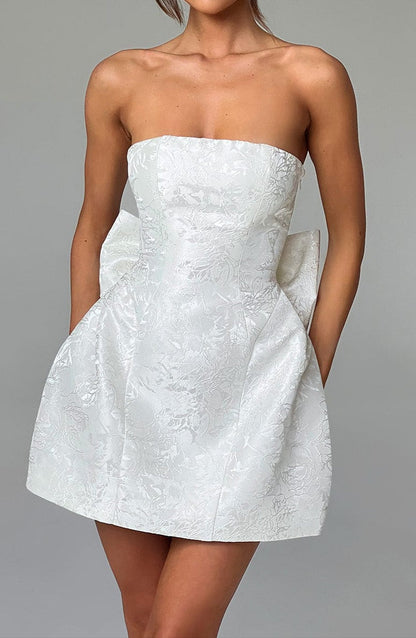 Robe mini Honora – Ivoire