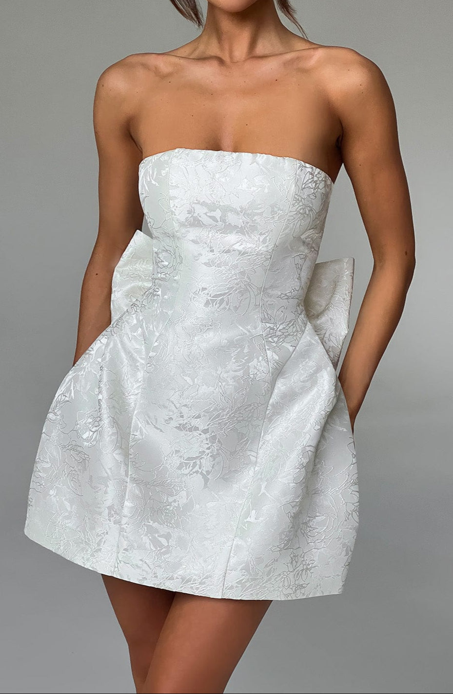 Robe mini Honora – Ivoire