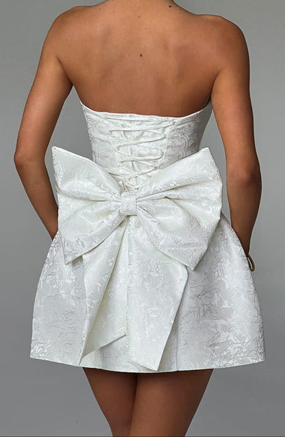 Robe mini Honora – Ivoire