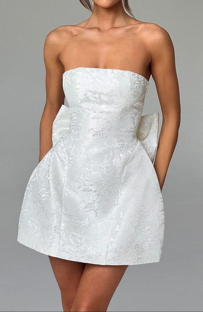 Robe mini Honora – Ivoire