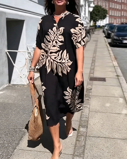 Kleid Botanischer Druck Shift