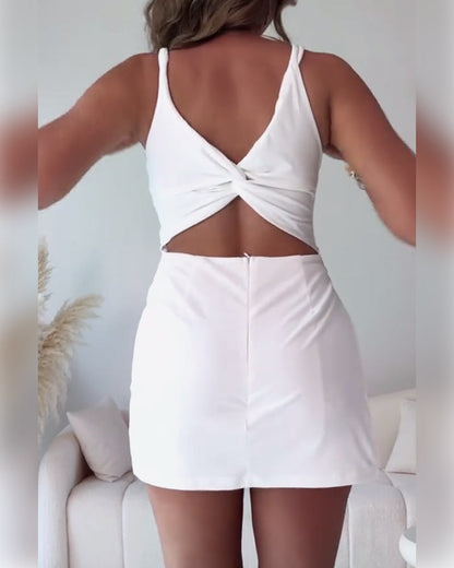Kleid quadratischer Ausschnitt slim-fit Tennis