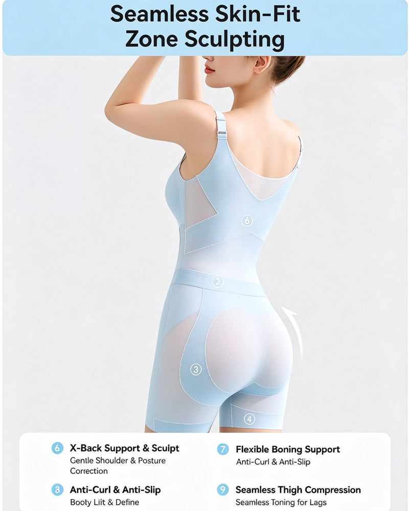 Kühlender Bauchkontroll Po-Lift Shapewear Bodysuit