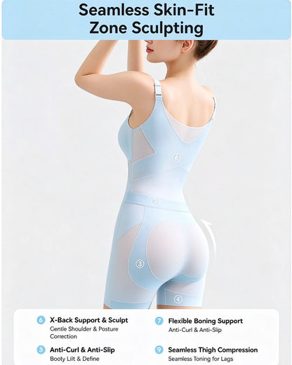Kühlender Bauchkontroll Po-Lift Shapewear Bodysuit