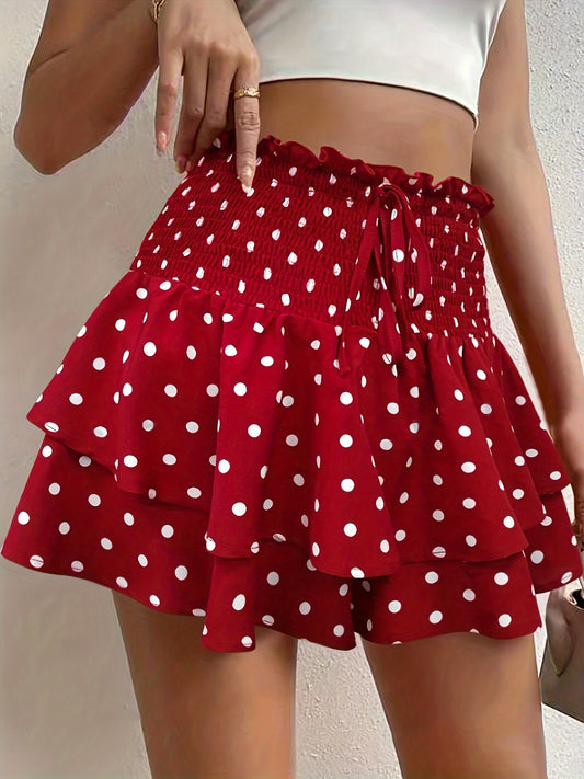 Red skirt with dots - Mia