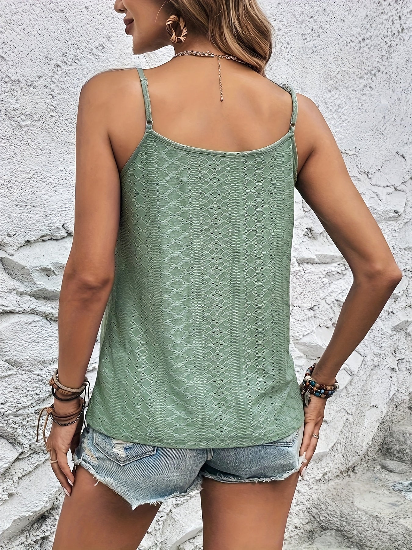 Green lace tanktop Sophie