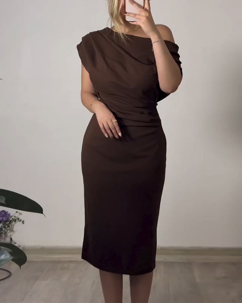Kleid Von Der Schulter Elegant