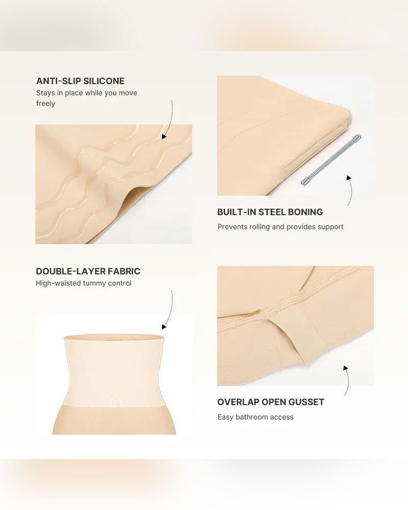 Shapewear Für Damen Nahtlos Hohe Taille Bauchkontrolle
