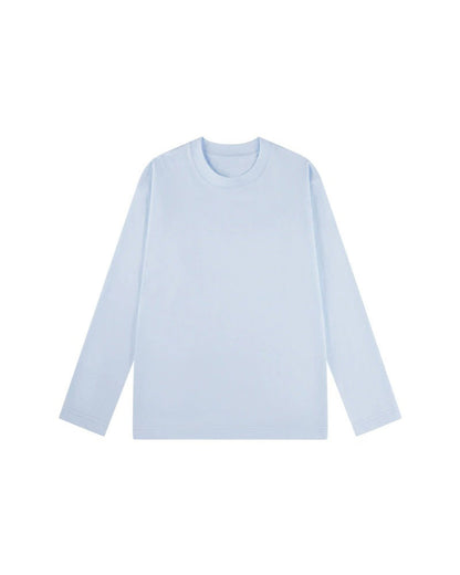 T-Shirt Herren Rundhalsausschnitt Langarm Schlitz