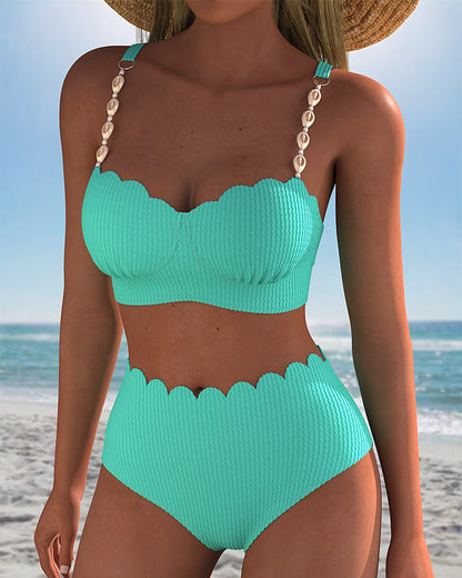 Bikini Spitzenkette geteilt