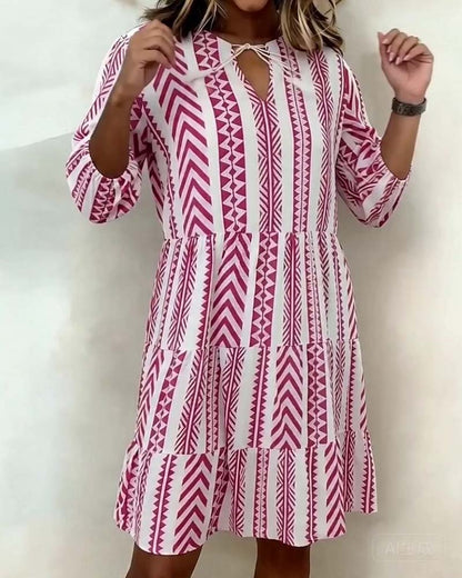 Kleid Geometrisches Muster Träger