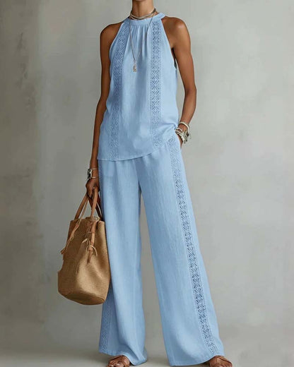 Zweiteiliger Set Hollow Out Halter