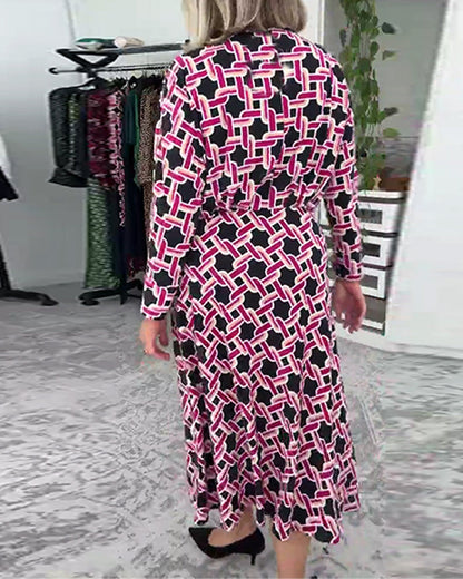 Kleid stilvolles Hahnentritt elegant