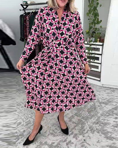 Kleid stilvolles Hahnentritt elegant