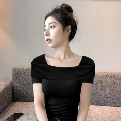 Off Shoulder Short Sleeve Top for Women - Alessia