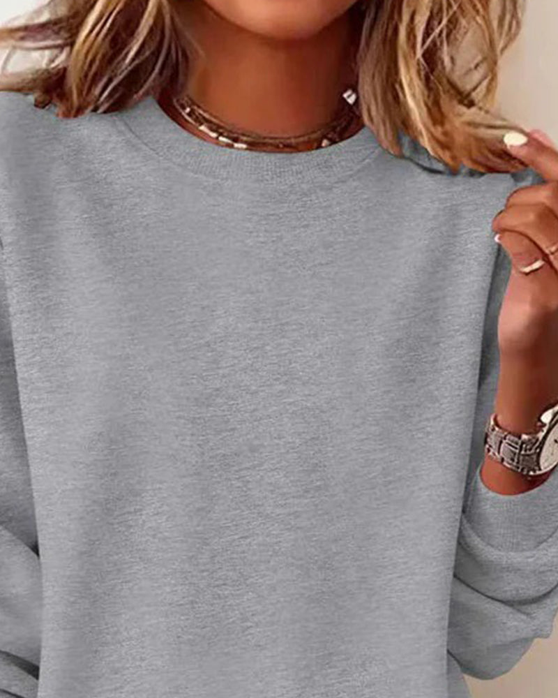 Sweatshirt Rundhals vielseitig
