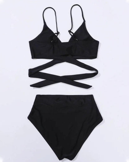 Bikini Unifarben Zweiteiler