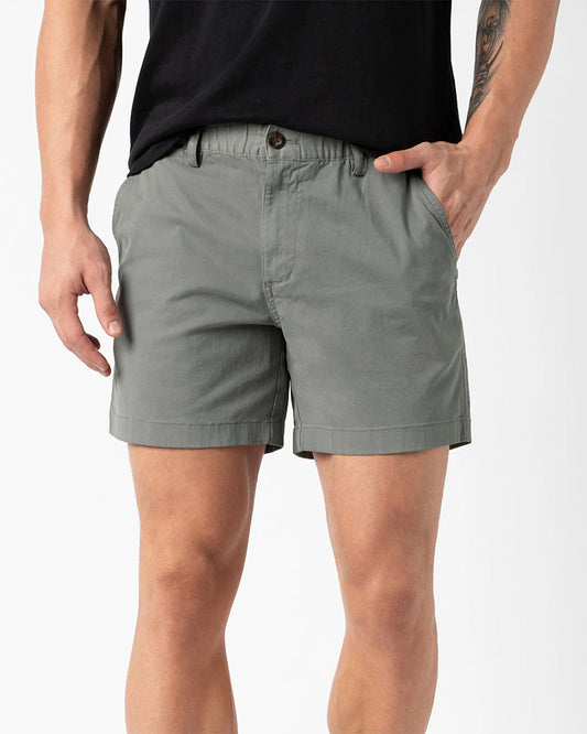 Shorts reine Farbe elastische Taille casual