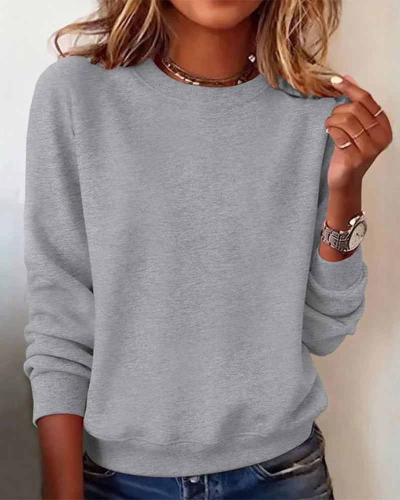 Sweatshirt Rundhals vielseitig