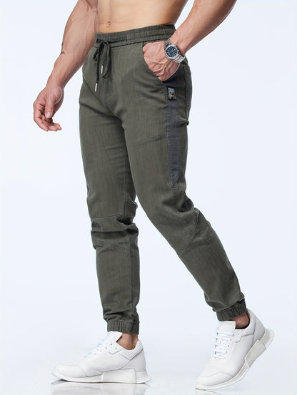 Grey Drawstring Jogger Jeans - Elias