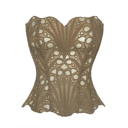 Floral Lace Strapless Corset Top for Women - Carla