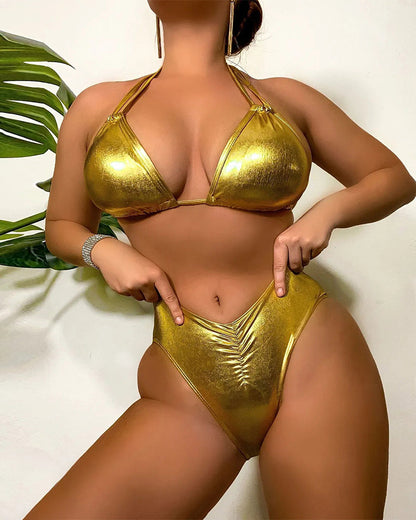Bikini sexy einfarbig trägerlos
