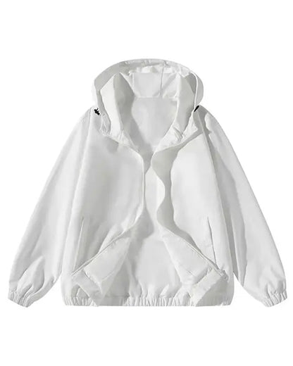 Mantel Einfarbig Entspannt Tasche Kapuzenpullover