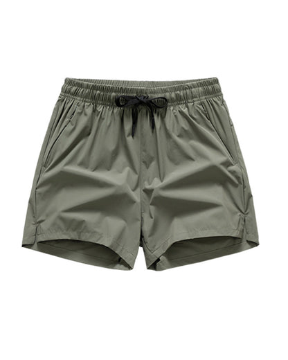 Shorts Männer Elastischer Bund Tasche Schnelltrocknend Eis-Seide Sport