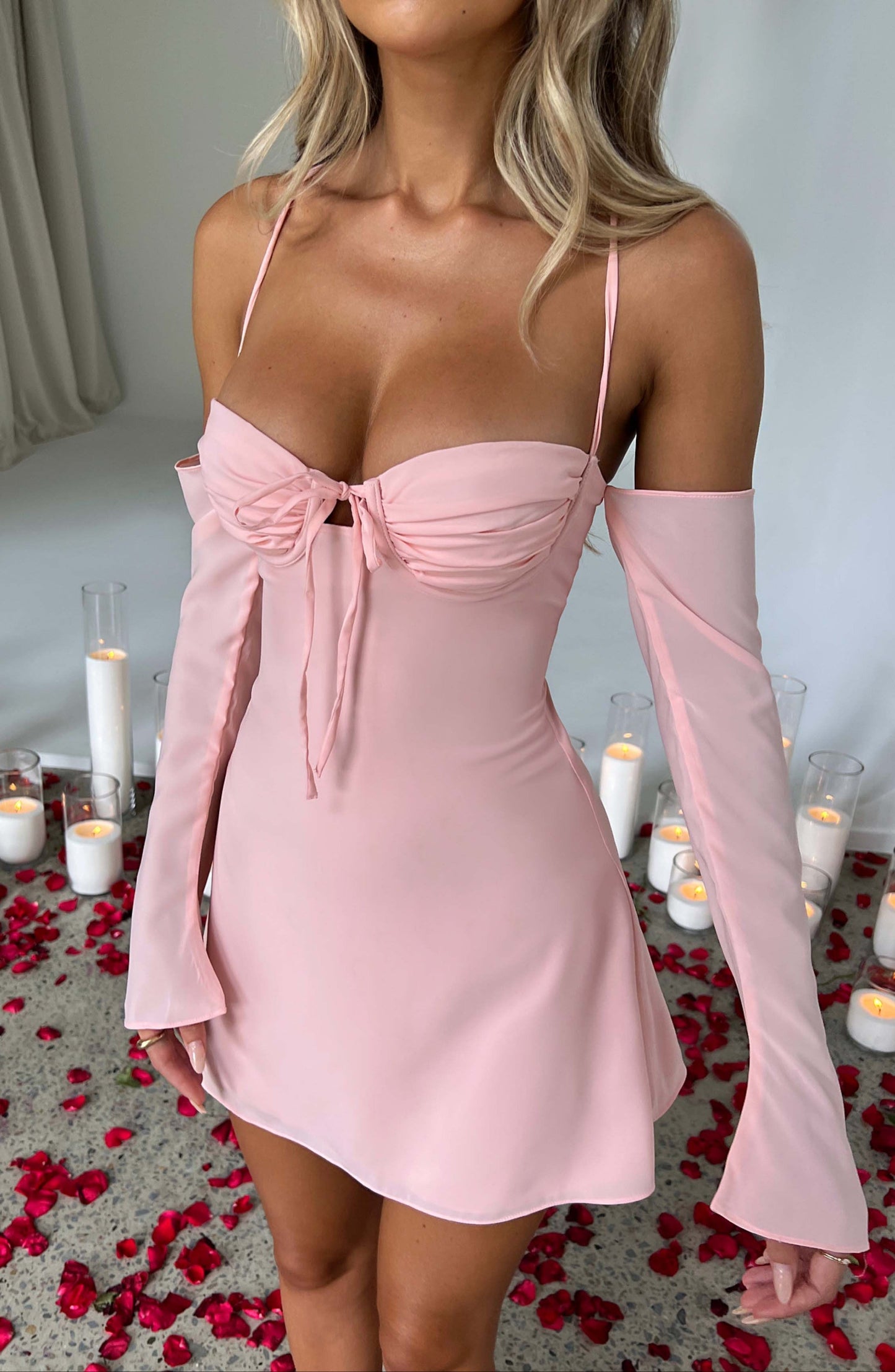 Rosana Mini Dress - Blush