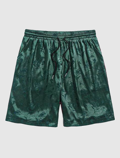 Green Satin Shorts - Julian