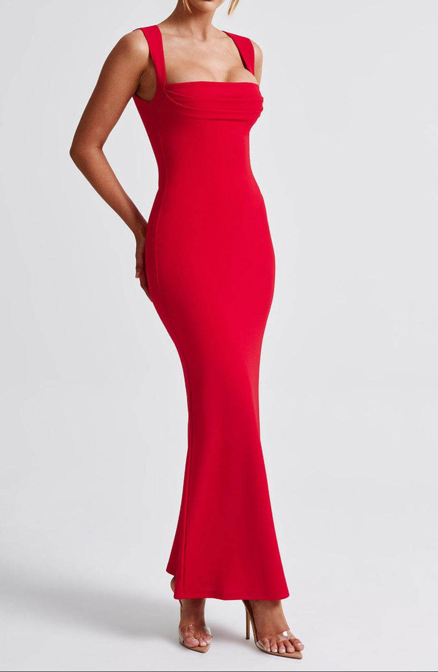 Adelina Maxi Dress - Red 
