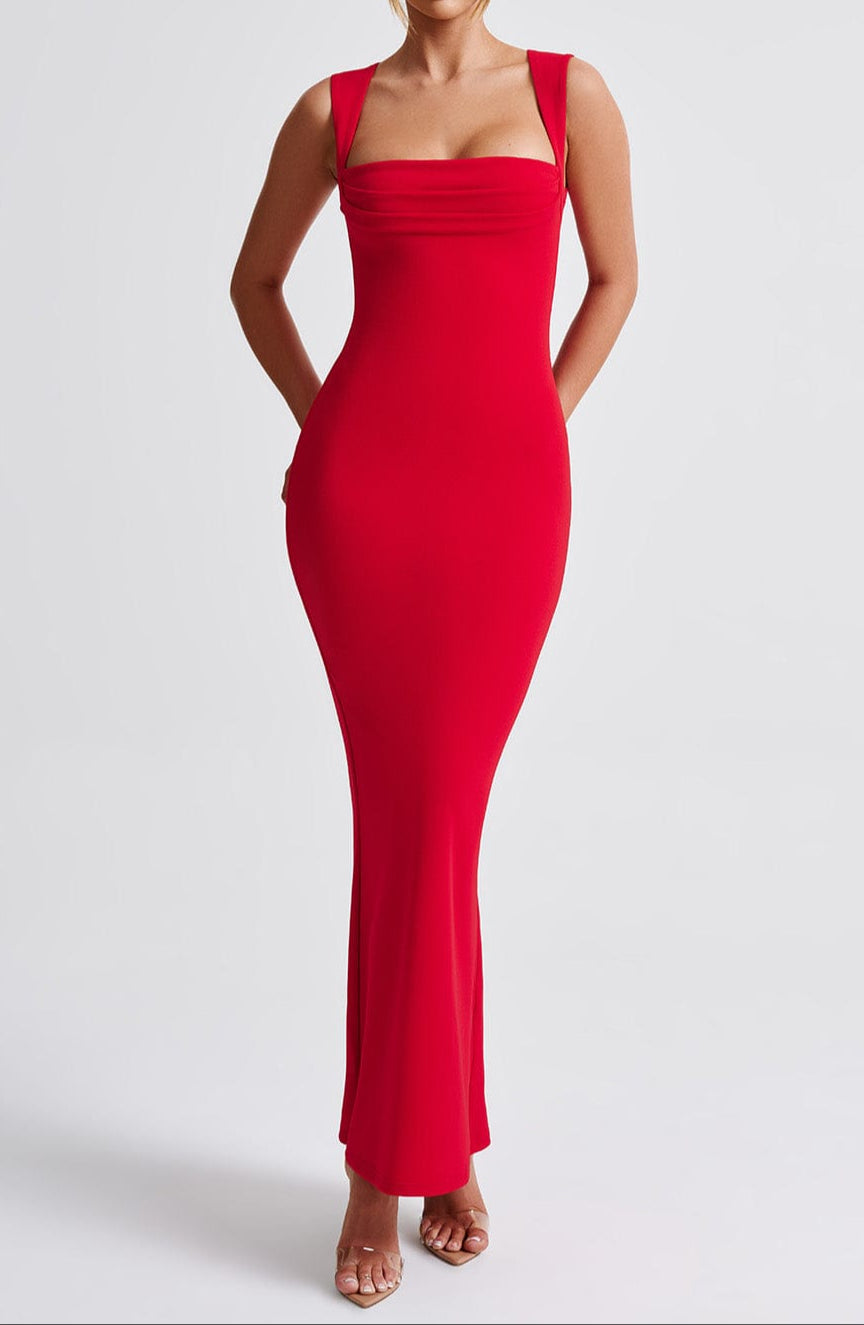 Adelina Maxi Dress - Red 
