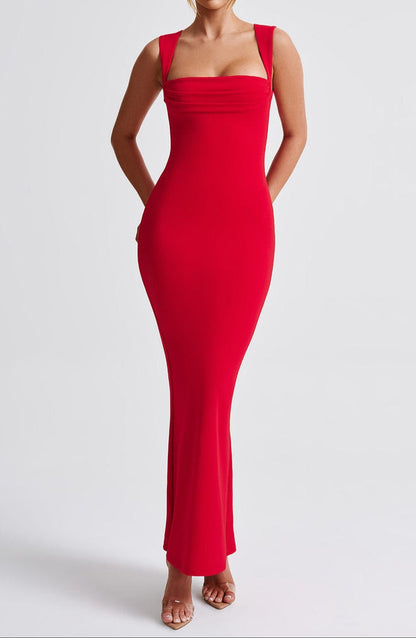 Adelina Maxi Dress - Red 