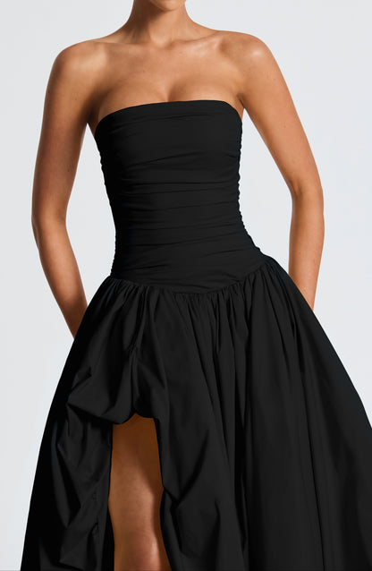 Serafina Maxikleid – Schwarz