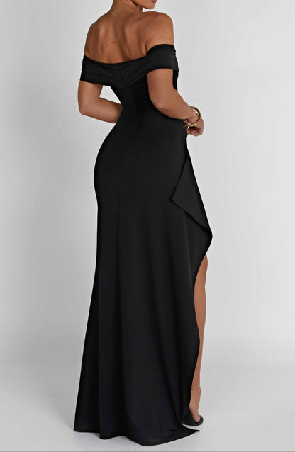 Robe longue Natala – Noire