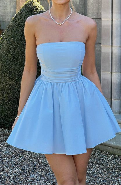 Primavera Mini Dress - Blue