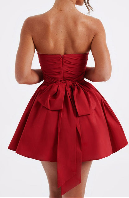 Elvera Mini Dress - Red