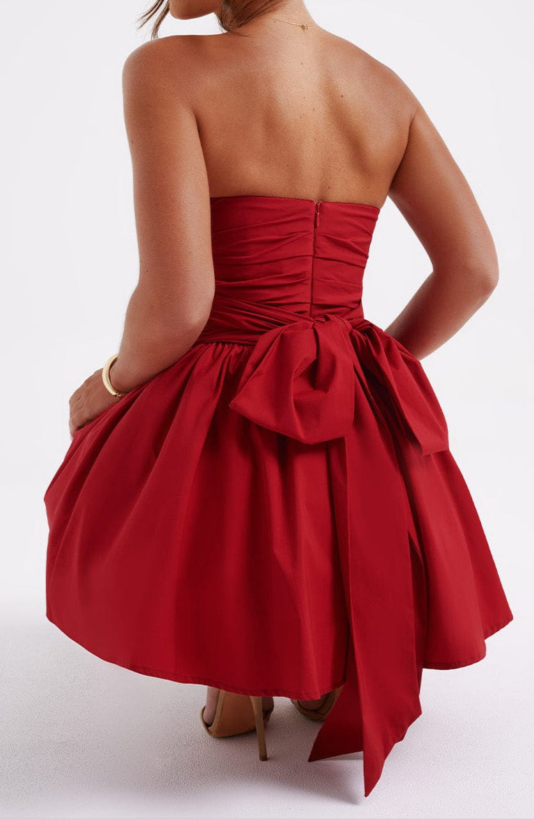 Elvera Mini Dress - Red