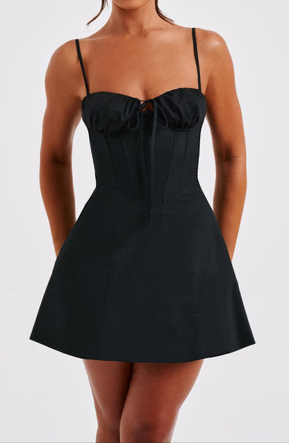 Elvera Minikleid – Schwarz