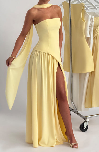 Adelina Maxi Dress – Lemon