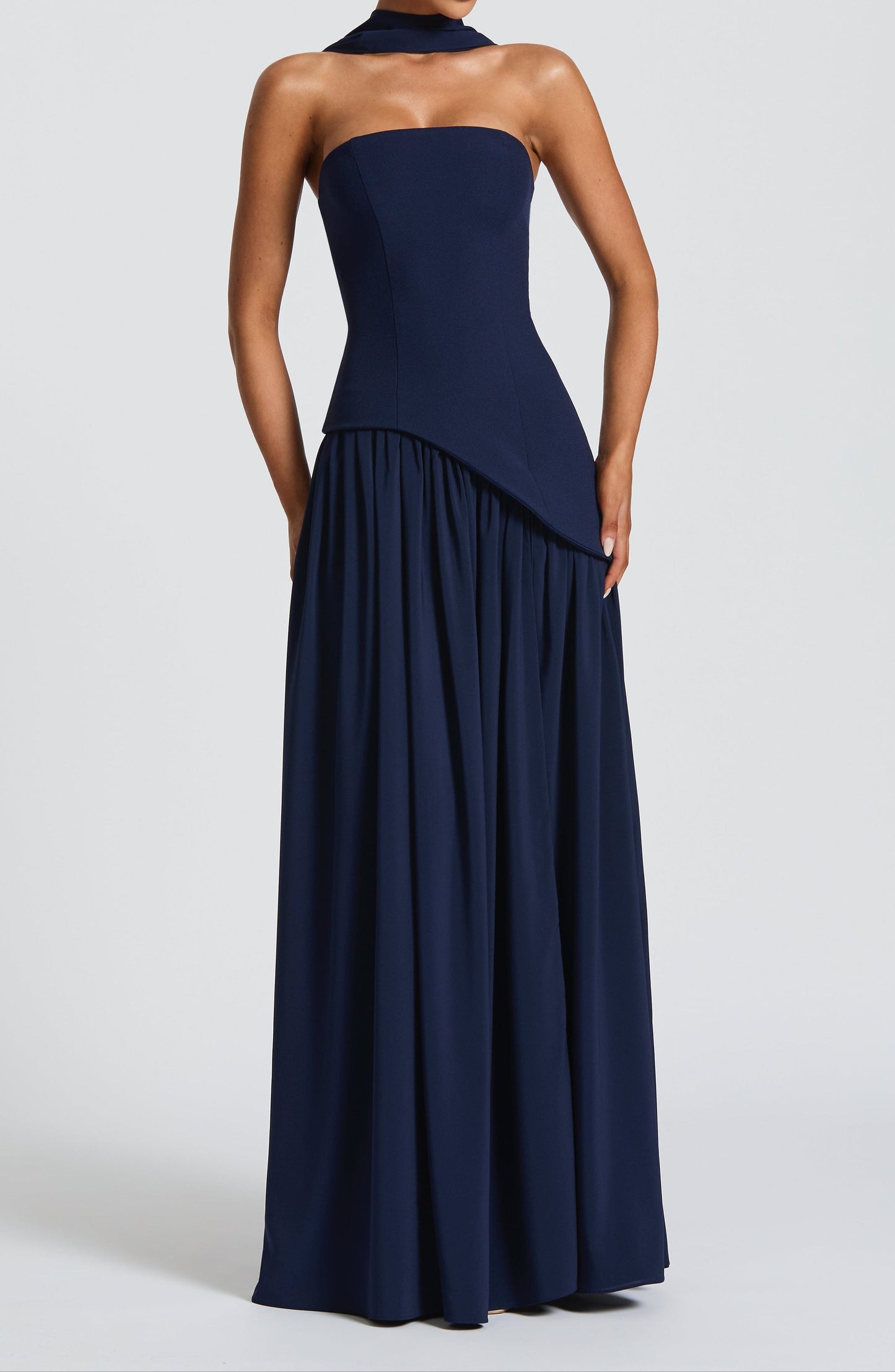 Amalia Maxikleid – Marineblau