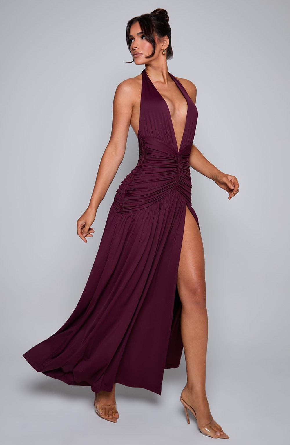 Fiorella Maxikleid – Kirschlack