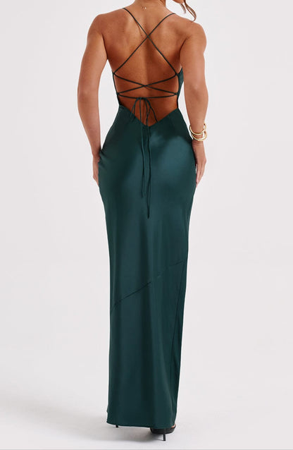 Vittoria Maxi Dress – Emerald Green