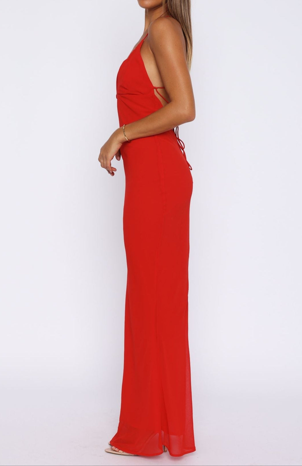 Robe longue Nahia rouge